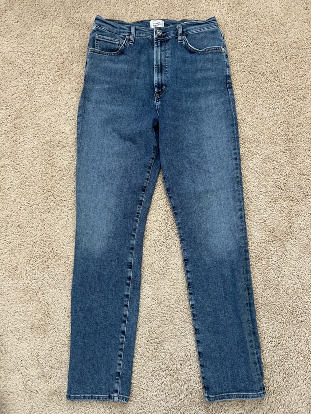 Citizens Of Humanity High Rise Straight Leg Medium Wash Olivia Jeans Size 31